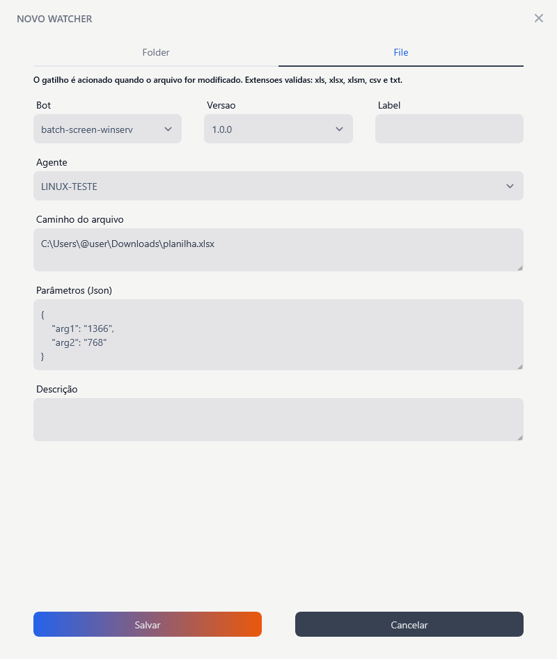 Watcher Trigger File