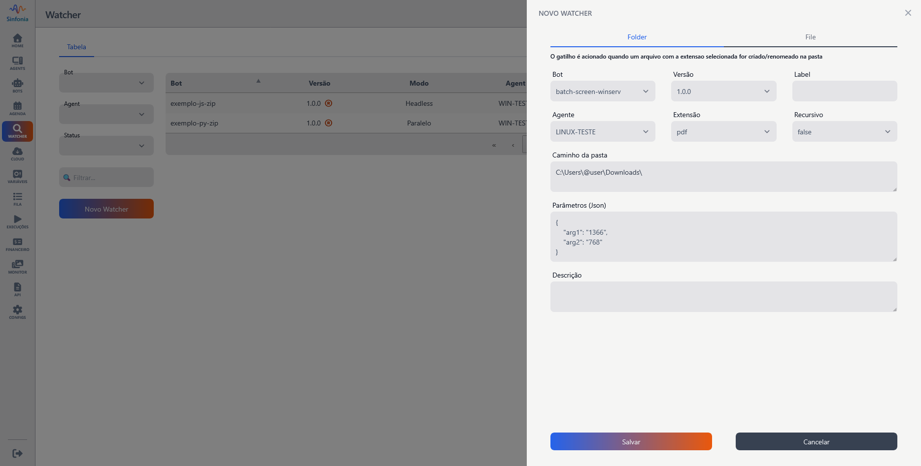 Watcher Files/Folders